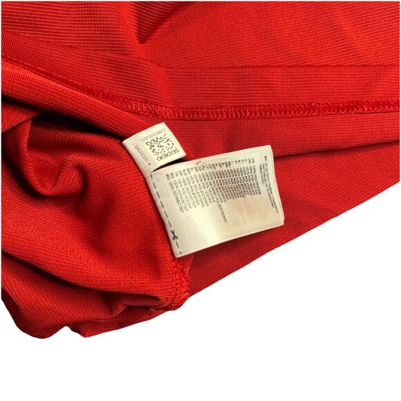 Adidas Climalite Men Polo Shirt Red Short Sleeve Collared Golf Light Size Large - Picture 10 of 10